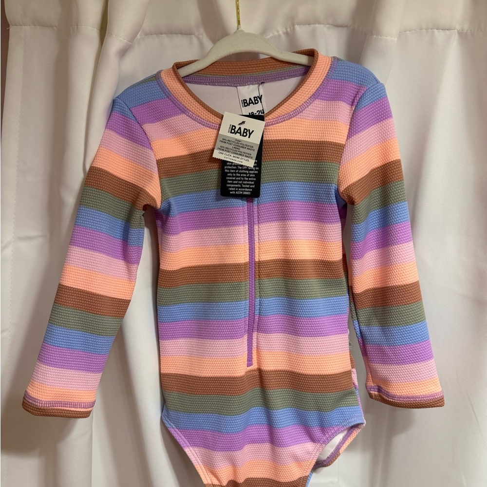 Cotton On Striped Kids One Piece - Multicolor